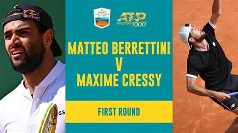 Maxime Cressy vs Matteo Berrettini Highlights .